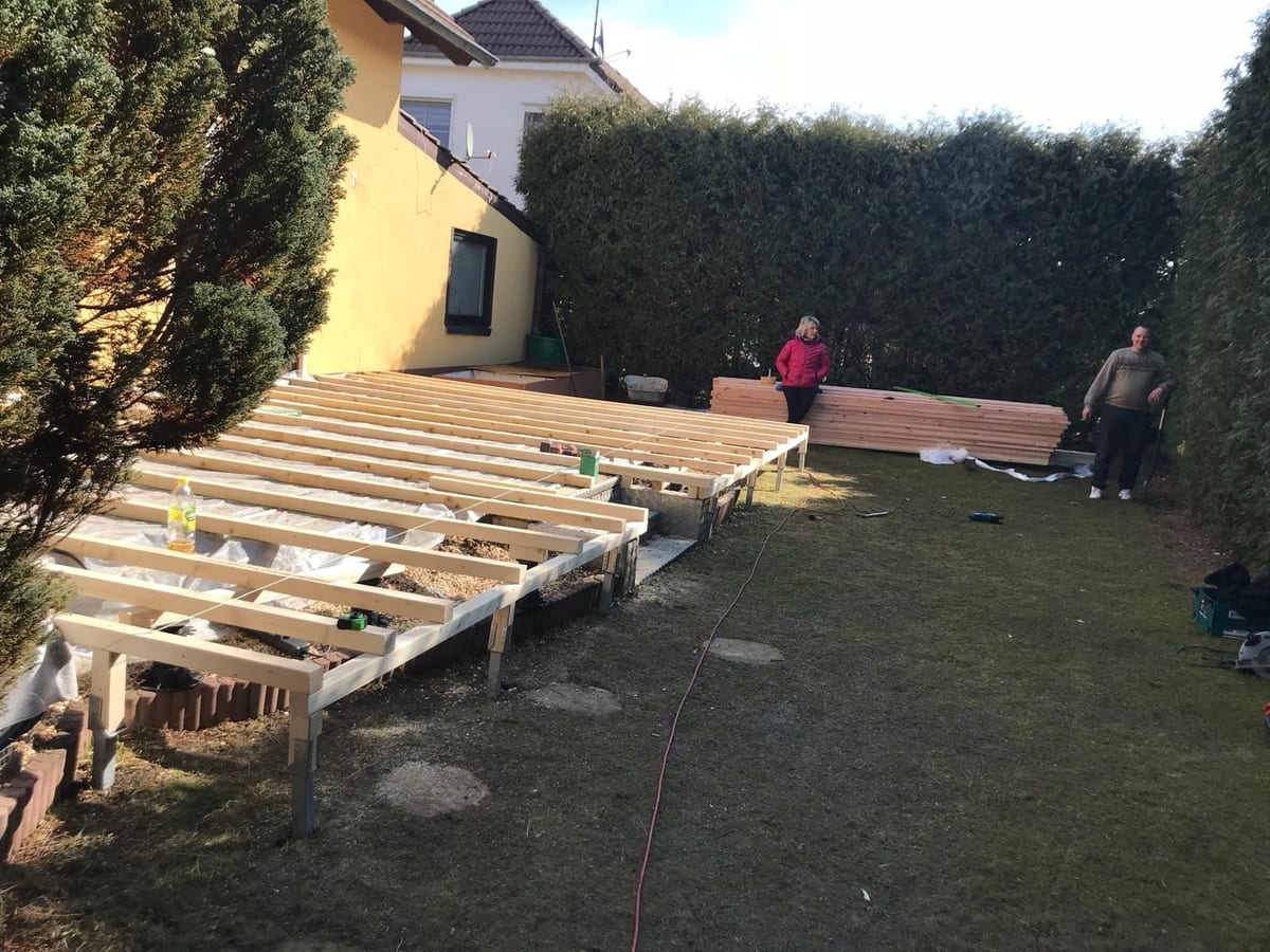 Unterkonstruktion Holzterrasse